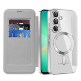 Husa de protectie Techsuit SmartMag Book compatibil cu Samsung Galaxy A26 5G, Gri