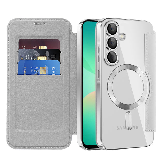 Husa de protectie Techsuit SmartMag Book compatibil cu Samsung Galaxy A26 5G, Gri