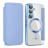 Husa de protectie Techsuit SmartMag Book compatibil cu Samsung Galaxy A26 5G, Albastru Deschis