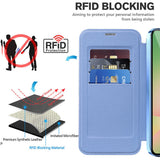 Husa de protectie Techsuit SmartMag Book compatibil cu Samsung Galaxy A26 5G, Albastru Deschis