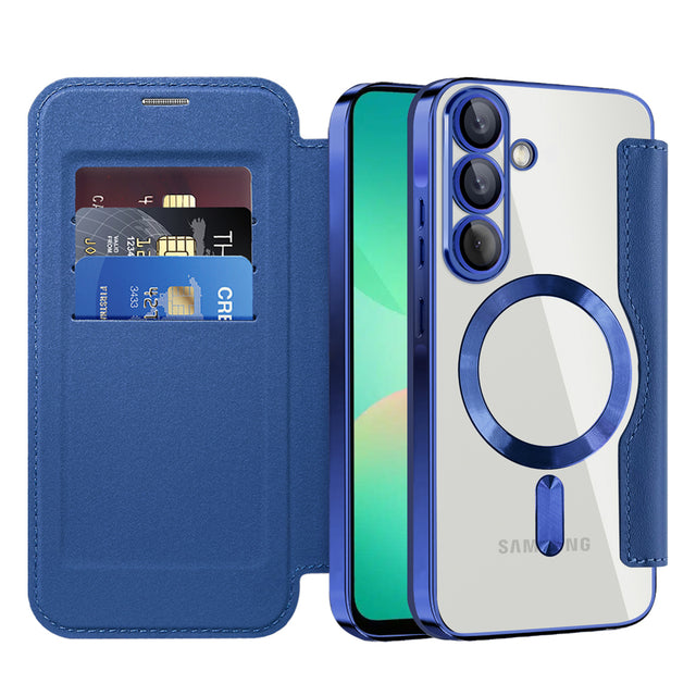 Husa de protectie Techsuit SmartMag Book compatibil cu Samsung Galaxy A26 5G, Albastru