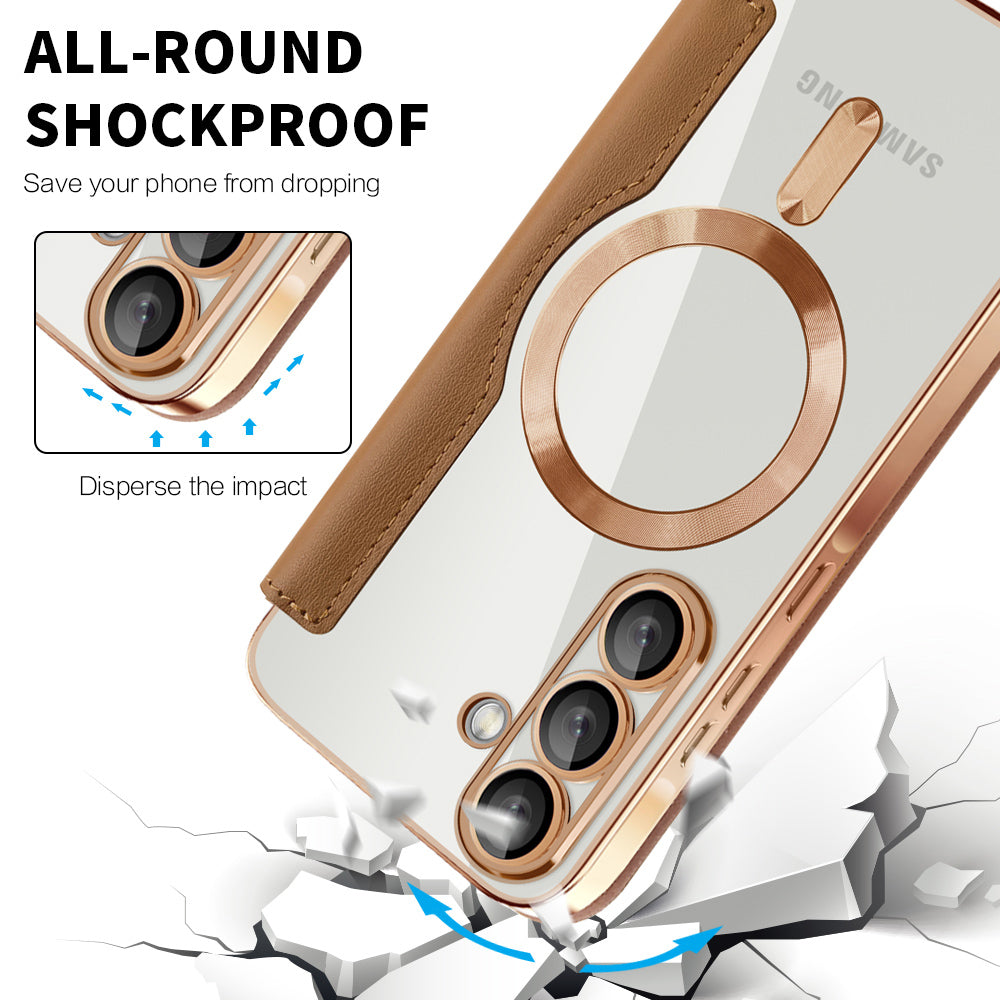 Husa de protectie Techsuit SmartMag Book compatibil cu Samsung Galaxy A26 5G, Maro