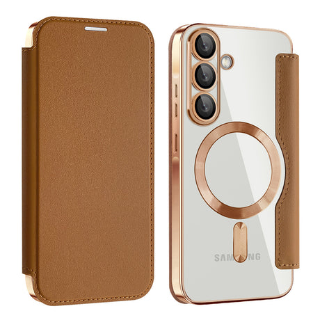 Husa de protectie Techsuit SmartMag Book compatibil cu Samsung Galaxy A26 5G, Maro