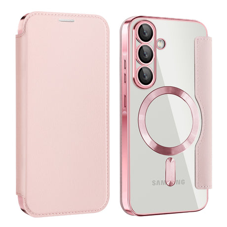 Husa de protectie Techsuit SmartMag Book compatibil cu Samsung Galaxy A26 5G, Roz