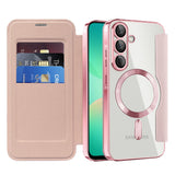 Husa de protectie Techsuit SmartMag Book compatibil cu Samsung Galaxy A26 5G, Roz