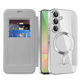 Husa de protectie Techsuit SmartMag Book compatibil cu Samsung Galaxy A56 5G, Gri