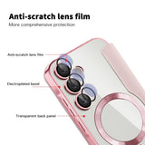 Husa de protectie Techsuit SmartMag Book compatibil cu Samsung Galaxy A55 5G, Roz