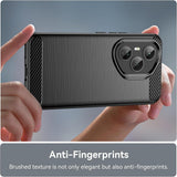 Husa de protectie Techsuit Carbon Silicone compatibil cu Honor 400 Pro, Albastru