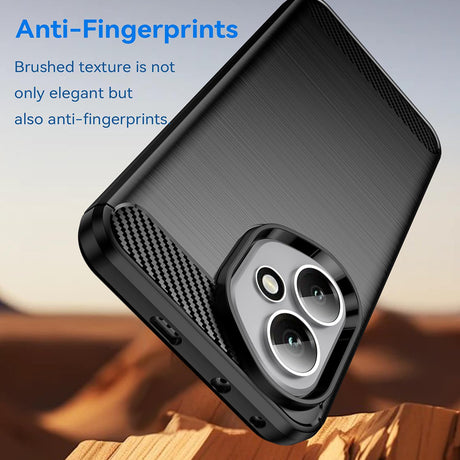 Husa de protectie Techsuit Carbon Silicone compatibil cu Honor 400, Albastru