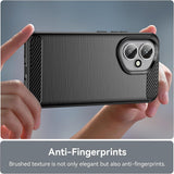 Husa de protectie Techsuit Carbon Silicone compatibil cu Honor 400, Albastru