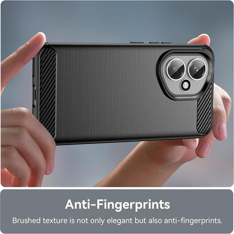 Husa de protectie Techsuit Carbon Silicone compatibil cu Honor 400, Albastru