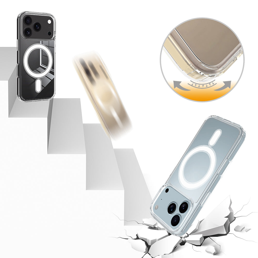 Husa de protectie Techsuit MagSafe Pro compatibil cu iPhone 17 Pro, Transparent