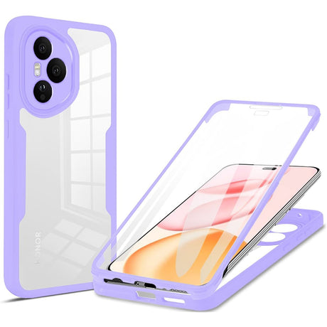 Folie de protectie Techsuit ColorVerse 360 Series + compatibil cu Honor 400 Pro, Mov