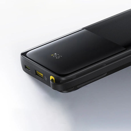 Baterie externa Baseus Bipow 2 (P10077101213-00), with Built-in USB-C Cable, Type-C, USB, Smart Display, 10000mAh, 20W, Alb