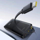 Baterie externa Baseus Bipow 2 (P10077101213-00), with Built-in USB-C Cable, Type-C, USB, Smart Display, 10000mAh, 20W, Alb