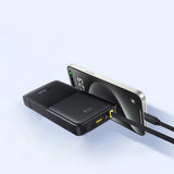 Baterie externa Baseus Bipow 2 (P10077101213-00), with Built-in USB-C Cable, Type-C, USB, Smart Display, 10000mAh, 20W, Alb
