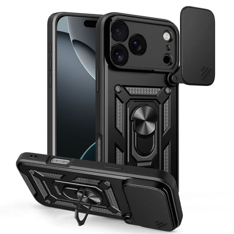 Husa de protectie Techsuit CamShield Series compatibil cu iPhone 17 Pro Max, Negru