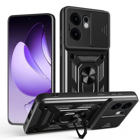 Husa de protectie Techsuit CamShield Series compatibil cu Oppo Reno13 F 4G / Reno13 F 5G / Reno13 FS 5G, Negru