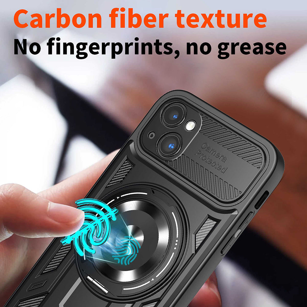 Husa de protectie Techsuit RuggedCam compatibil cu iPhone 15 Plus, Albastru