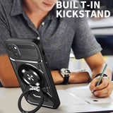Husa de protectie Techsuit RuggedCam compatibil cu iPhone 15 Plus, Albastru