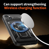 Husa de protectie Techsuit RuggedCam compatibil cu iPhone 15 Plus, Mov