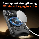 Husa de protectie Techsuit RuggedCam compatibil cu iPhone 15 Pro, Mov