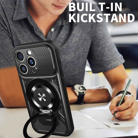 Husa de protectie Techsuit RuggedCam compatibil cu iPhone 15 Pro, Mov