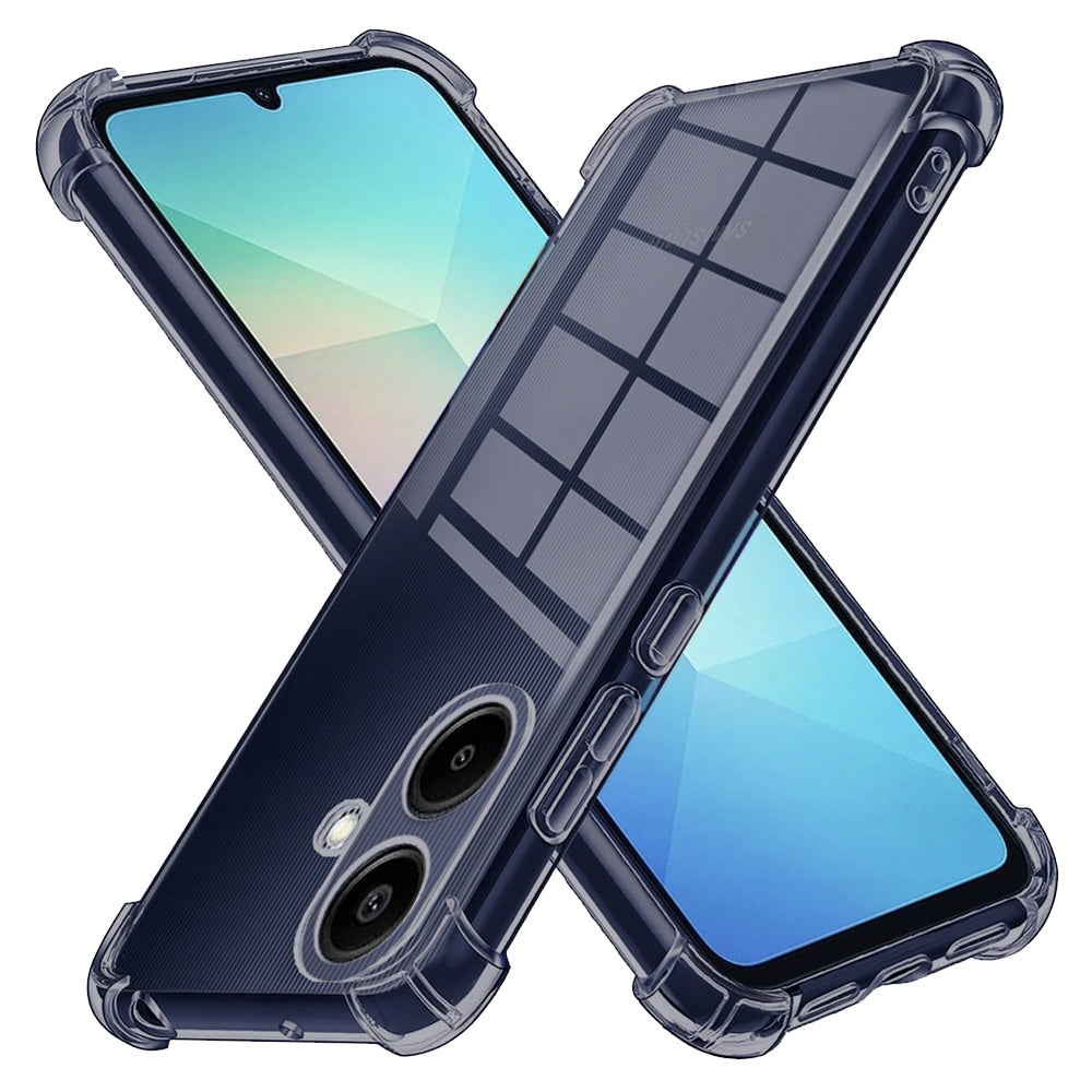 Husa de protectie Techsuit Shockproof Clear Silicone compatibil cu Samsung Galaxy A06, Negru Fumuriu