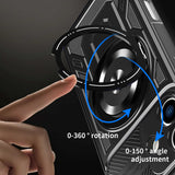 Husa de protectie Techsuit RuggedCam compatibil cu iPhone 16, Gri