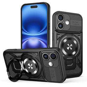 Husa de protectie Techsuit RuggedCam compatibil cu iPhone 16 Plus, Negru