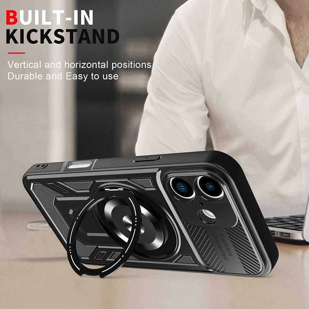 Husa de protectie Techsuit RuggedCam compatibil cu iPhone 16 Plus, Albastru