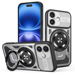 Husa de protectie Techsuit RuggedCam compatibil cu iPhone 16 Plus, Gri