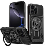 Husa de protectie Techsuit RuggedCam compatibil cu iPhone 16 Pro, Negru
