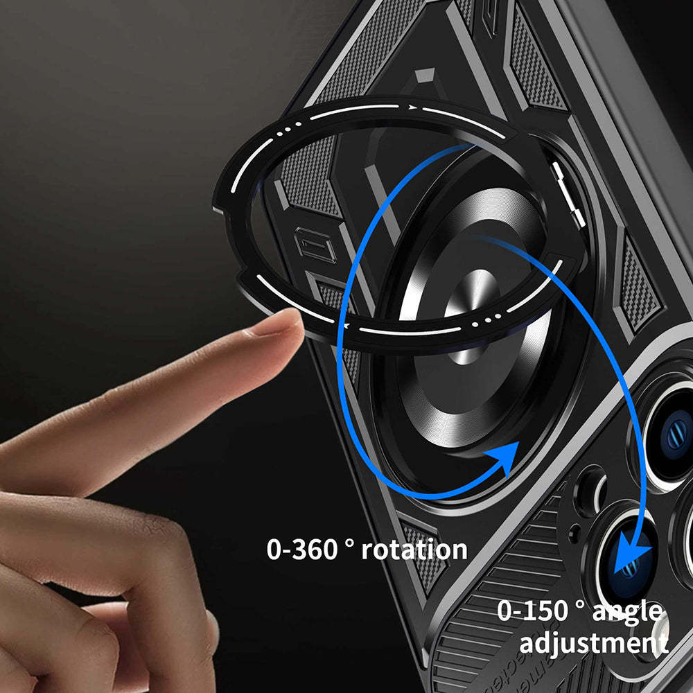 Husa de protectie Techsuit RuggedCam compatibil cu iPhone 16 Pro, Negru