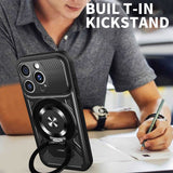 Husa de protectie Techsuit RuggedCam compatibil cu iPhone 16 Pro, Negru