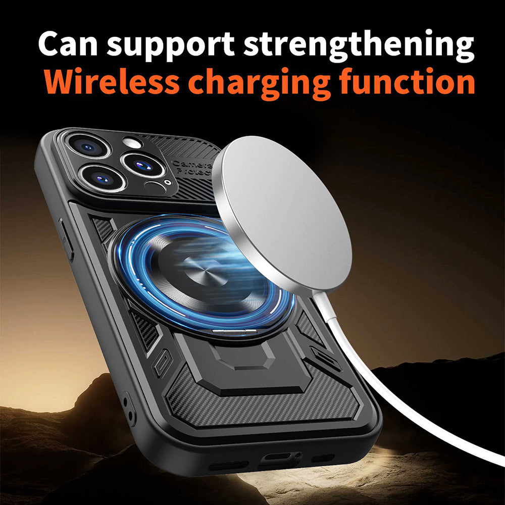 Husa de protectie Techsuit RuggedCam compatibil cu iPhone 16 Pro, Gri