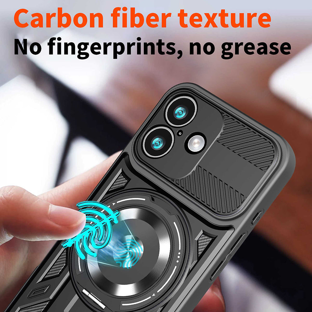 Husa de protectie Techsuit RuggedCam compatibil cu iPhone 17, Gri