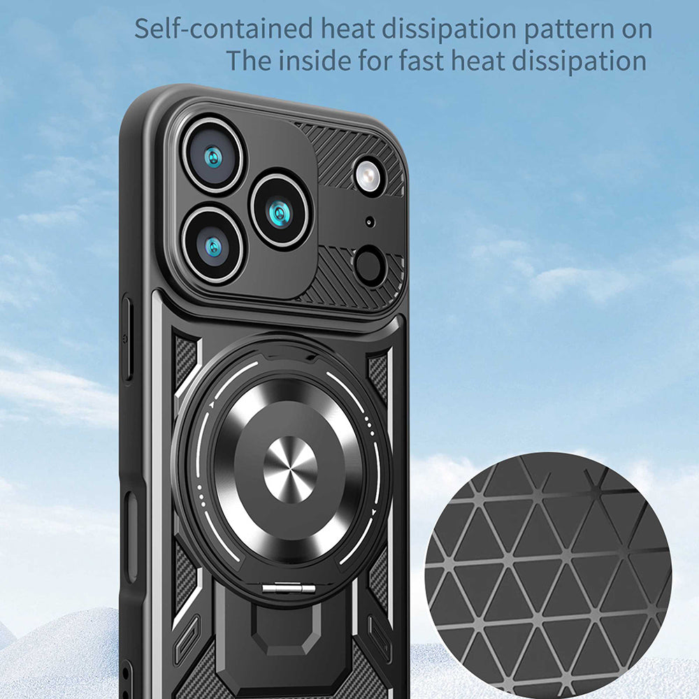 Husa de protectie Techsuit RuggedCam compatibil cu iPhone 17 Pro, Gri