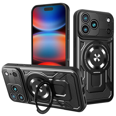 Husa de protectie Techsuit RuggedCam compatibil cu iPhone 17 Pro Max, Negru