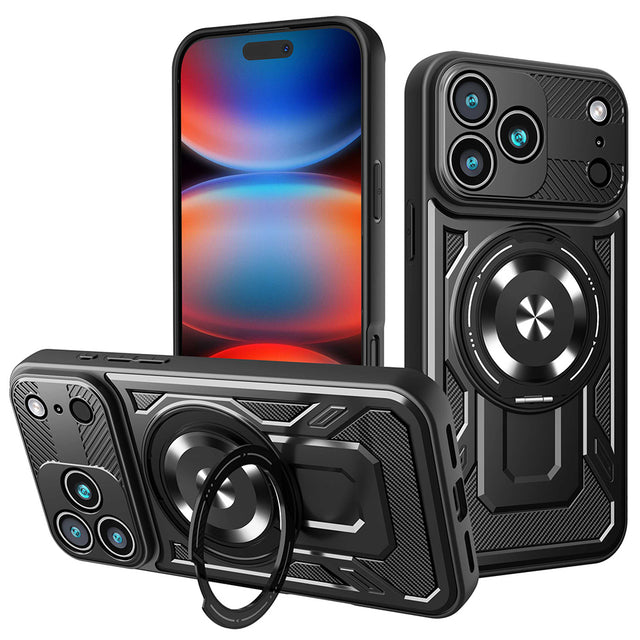 Husa de protectie Techsuit RuggedCam compatibil cu iPhone 17 Pro Max, Negru