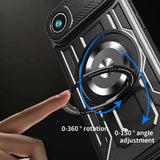 Husa de protectie Techsuit RuggedCam compatibil cu iPhone 17 Air, Mov