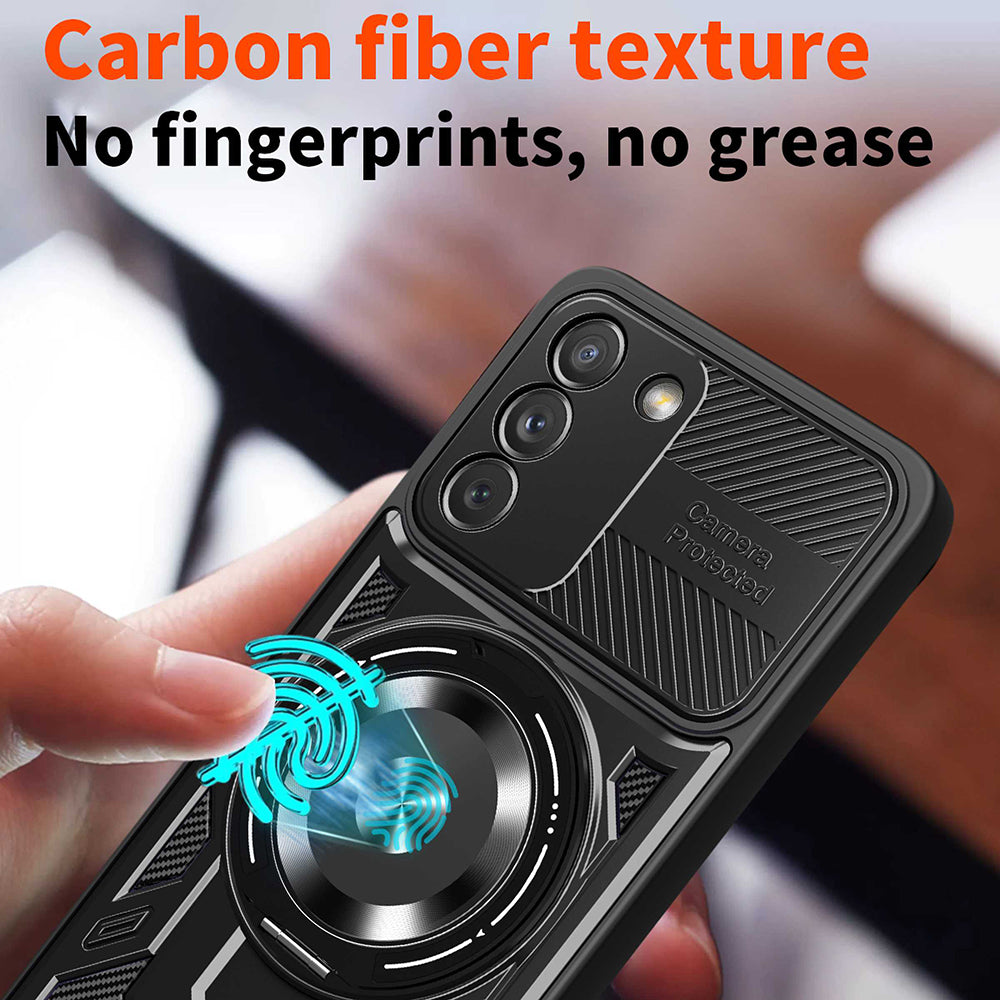 Husa de protectie Techsuit RuggedCam compatibil cu Samsung Galaxy S21 FE 5G, Mov
