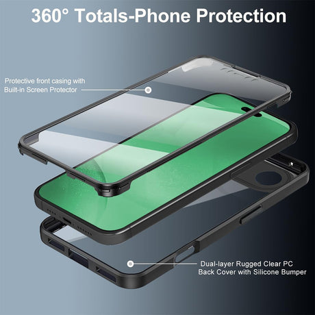 Folie de protectie Techsuit ColorVerse 360 Series + compatibil cu iPhone 17 Air, Roz