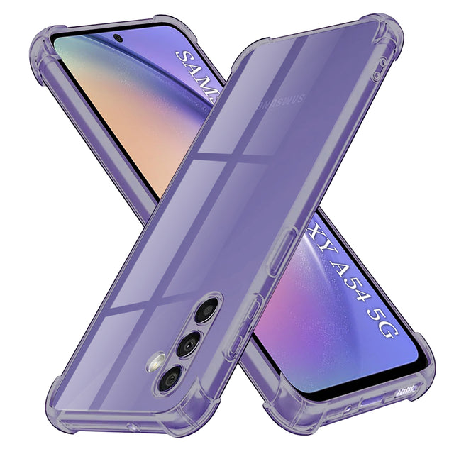 Husa de protectie Techsuit Shockproof Clear Silicone compatibil cu Samsung Galaxy A54, Negru Fumuriu