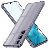 Husa de protectie Techsuit Shockproof Clear Silicone compatibil cu Samsung Galaxy S22 5G, Negru Fumuriu