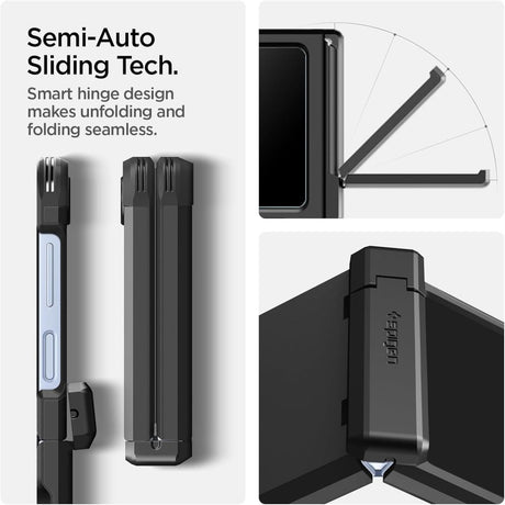 Husa de protectie Spigen Tough Armor Pro MagSafe (ACS09807) compatibil cu Samsung Galaxy Z Flip6 / Flip7 FE, Negru