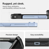 Husa de protectie Spigen Tough Armor Pro MagSafe (ACS09807) compatibil cu Samsung Galaxy Z Flip6 / Flip7 FE, Negru