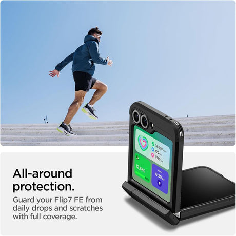 Husa de protectie Spigen Tough Armor Pro MagSafe (ACS09807) compatibil cu Samsung Galaxy Z Flip6 / Flip7 FE, Negru