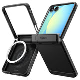 Husa de protectie Spigen Tough Armor Pro MagSafe (ACS09561) compatibil cu Samsung Galaxy Z Flip7, Negru