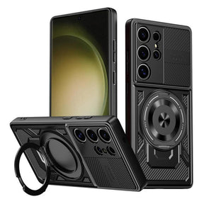 Husa de protectie Techsuit RuggedCam compatibil cu Samsung Galaxy S23 Ultra, Negru